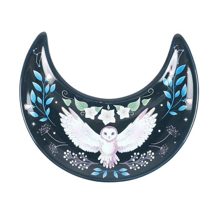 Something Different Wholesale Crescent Moon Owl Trinket Dish