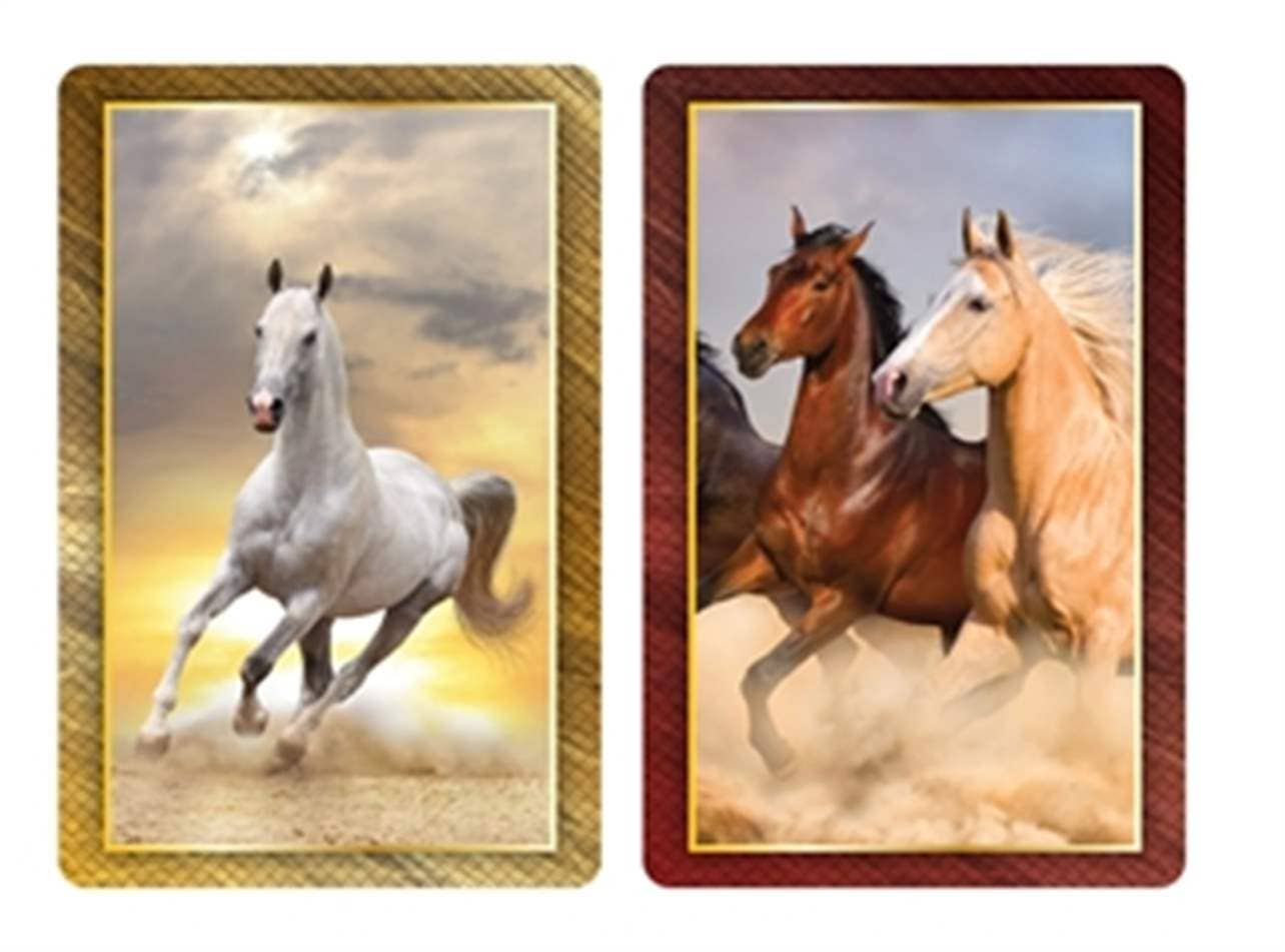 SPIRITED HORSES JUMBO PLAYING CARDS