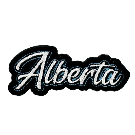 Northern Icons Canada Alberta iron-on embroidery patch