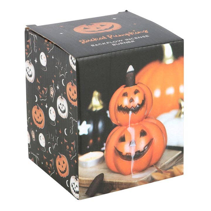 Something Different Wholesale Stacked Pumpkins Halloween Backflow Incense Burner