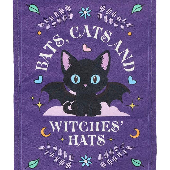 Something Different Wholesale Bats, Cats and Witches' Hats Fabric Wall Hanging