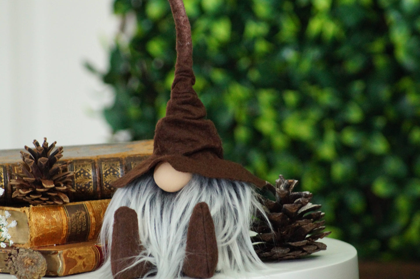 Gnomevillestudios - Fall Wizard Gnomes – All-Season Magical Book Shelf decor