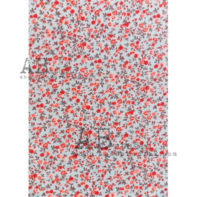 AB Studios - Vintage Floral All Over Pattern A4 Rice Paper