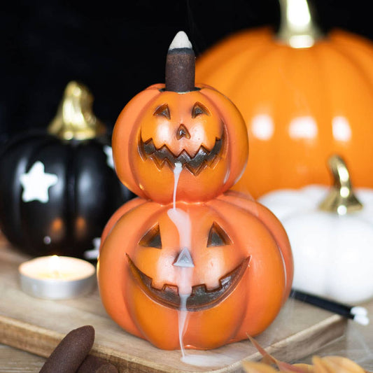 Something Different Wholesale Stacked Pumpkins Halloween Backflow Incense Burner