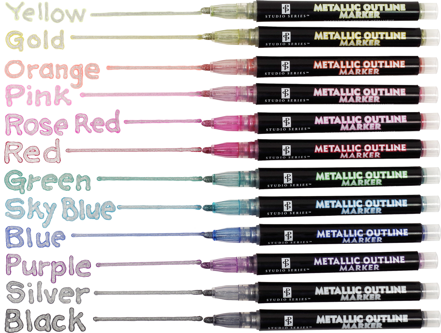 Peter Pauper Press - Studio Series Metallic Outline Markers