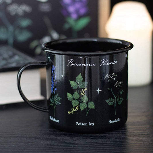 Something Different Wholesale Poisonous Plants Gothic Botanical Enamel Mug