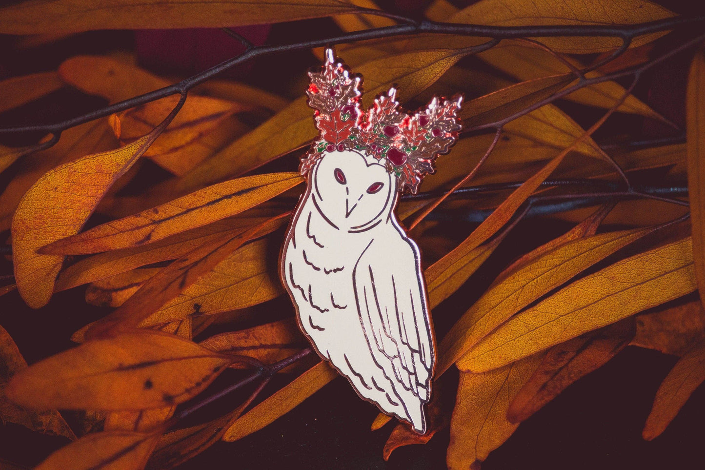 The Pickety Witch - Mabon Owl - Enamel Pin