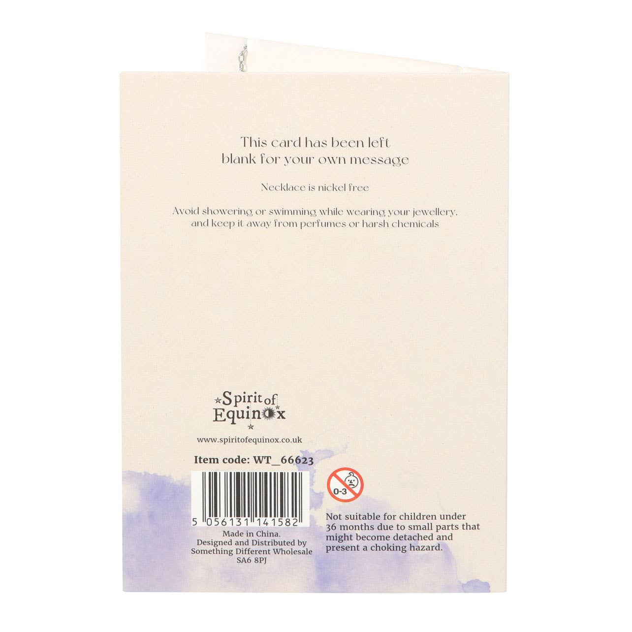 Something Different Wholesale Opalite Triple Moon Necklace on Greeting Card