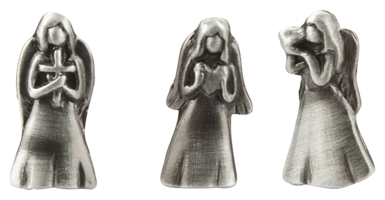 THREE ANGEL BOX POCKET CHARM