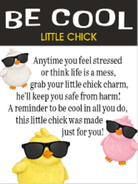 Be Cool Little chicks Pocket Charm