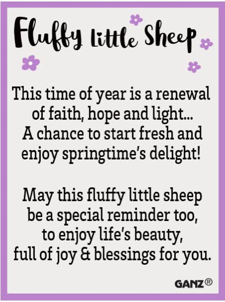 Fluffy Little Sheep Pocket Charm