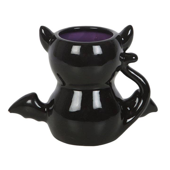 Something Different Wholesale Cute and Creepy Gothic Bat Cat Halloween Mug