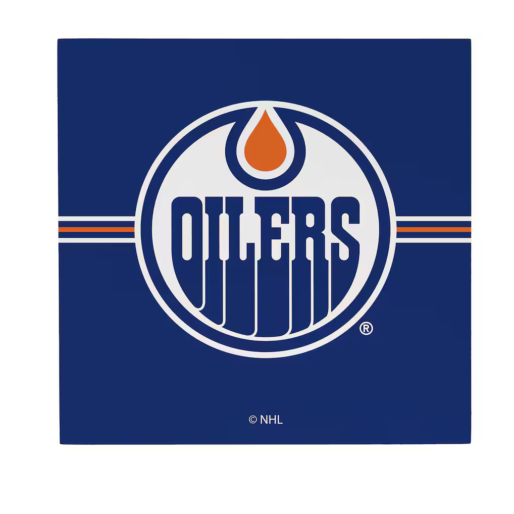 Edmonton Oilers Wood Wall Sign 12x12