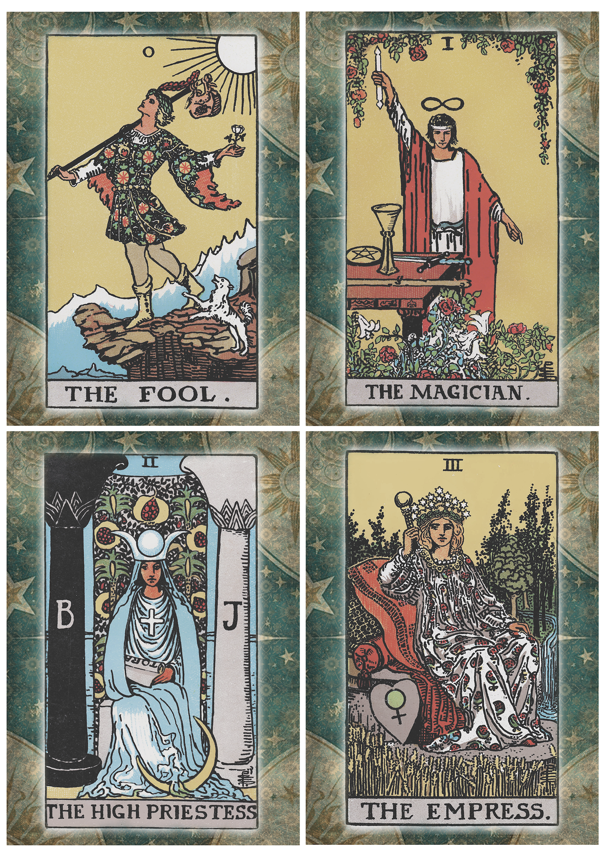 Decoupage Queen - Iveta Ziedina Tarot Major Arcana I A4 & A3 Rice Paper