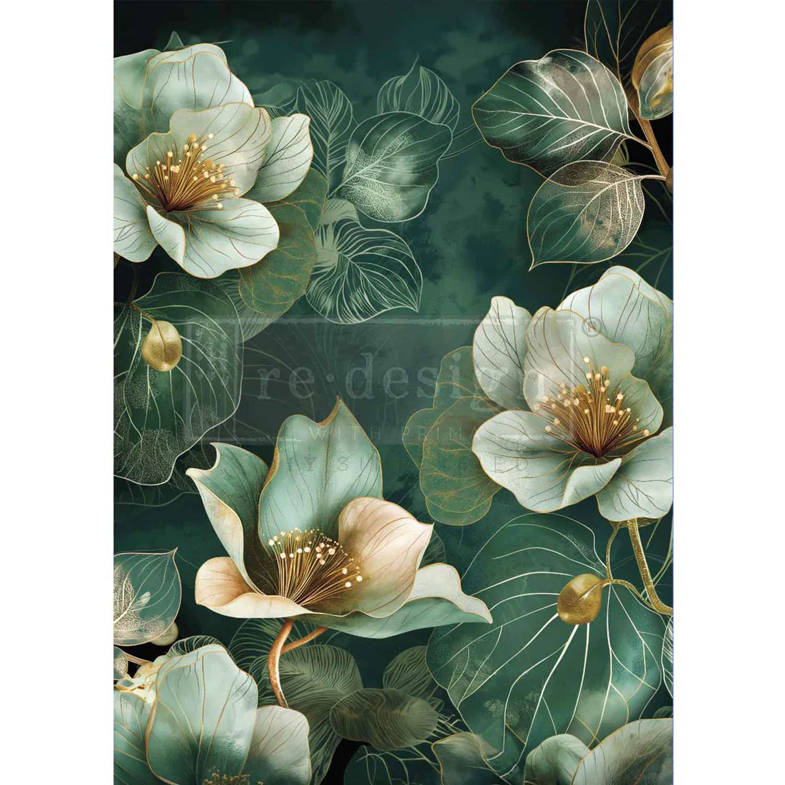 A1 Decoupage Fibre Emerald Elegance