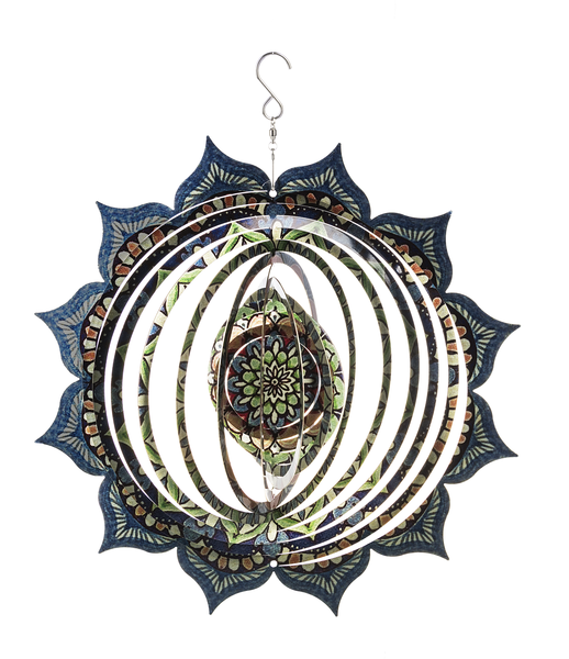 Mandala Hanging Spinner - Steel