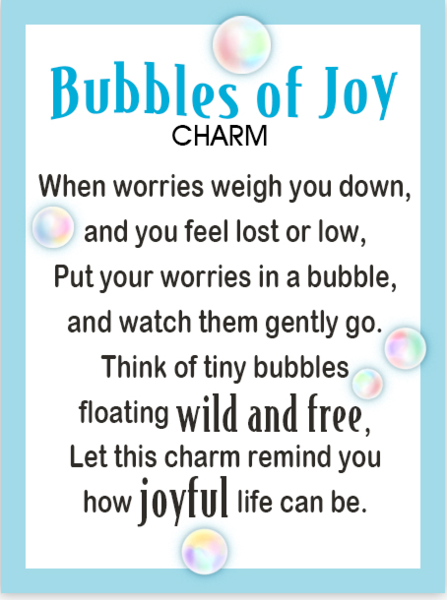 Bubbles of Joy Charm