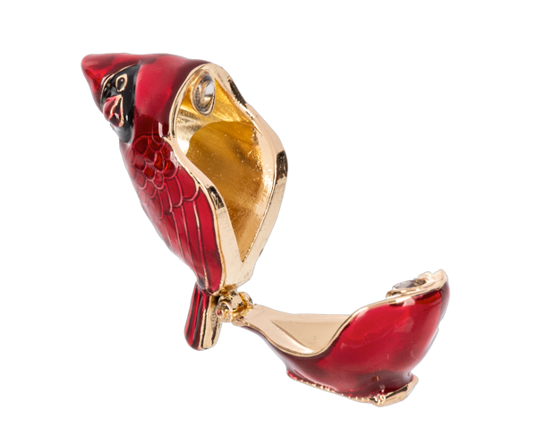 Cardinal Prayer Box Charm