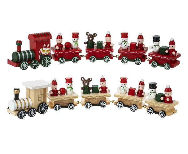 Xmas Train Figurine 6Pc Set