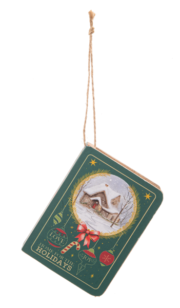 Asst Book Ornament