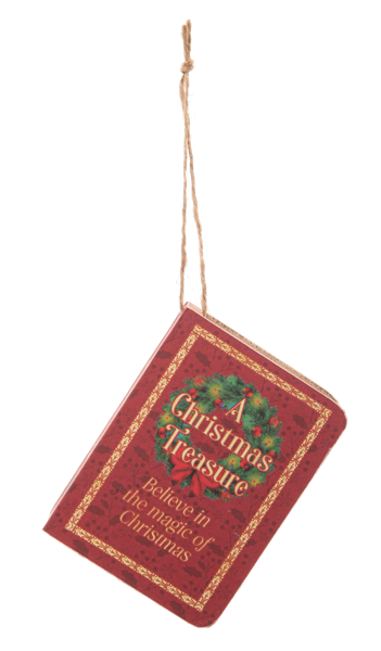 Asst Book Ornament