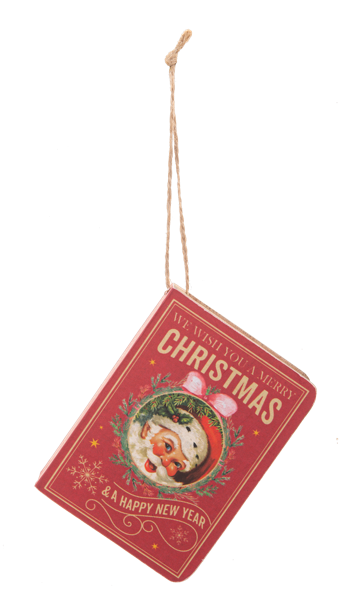 Asst Book Ornament