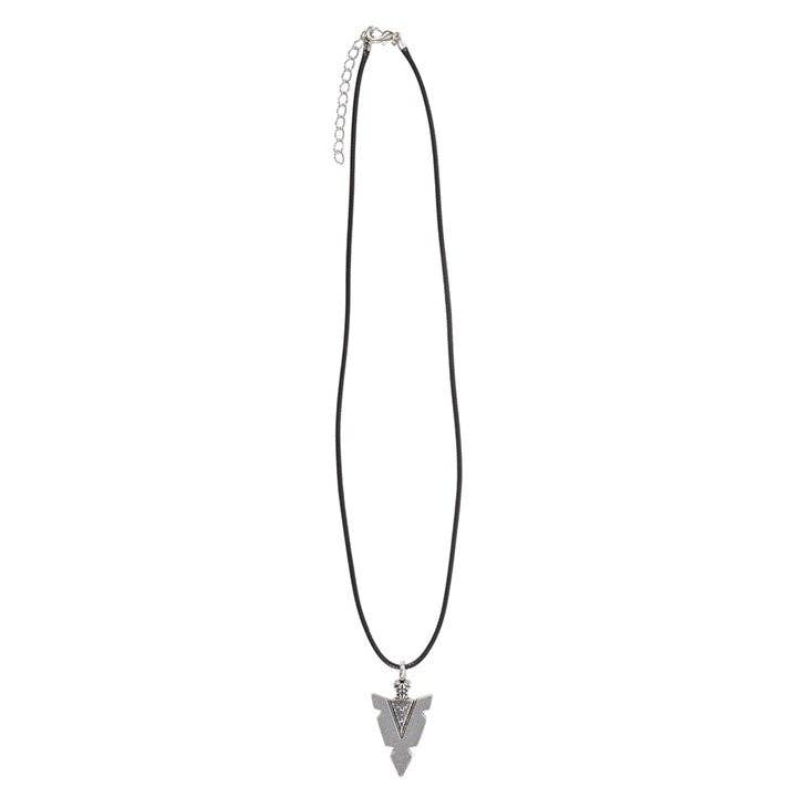 Something Different Wholesale Arrowhead of Strength Viking Cord Necklace