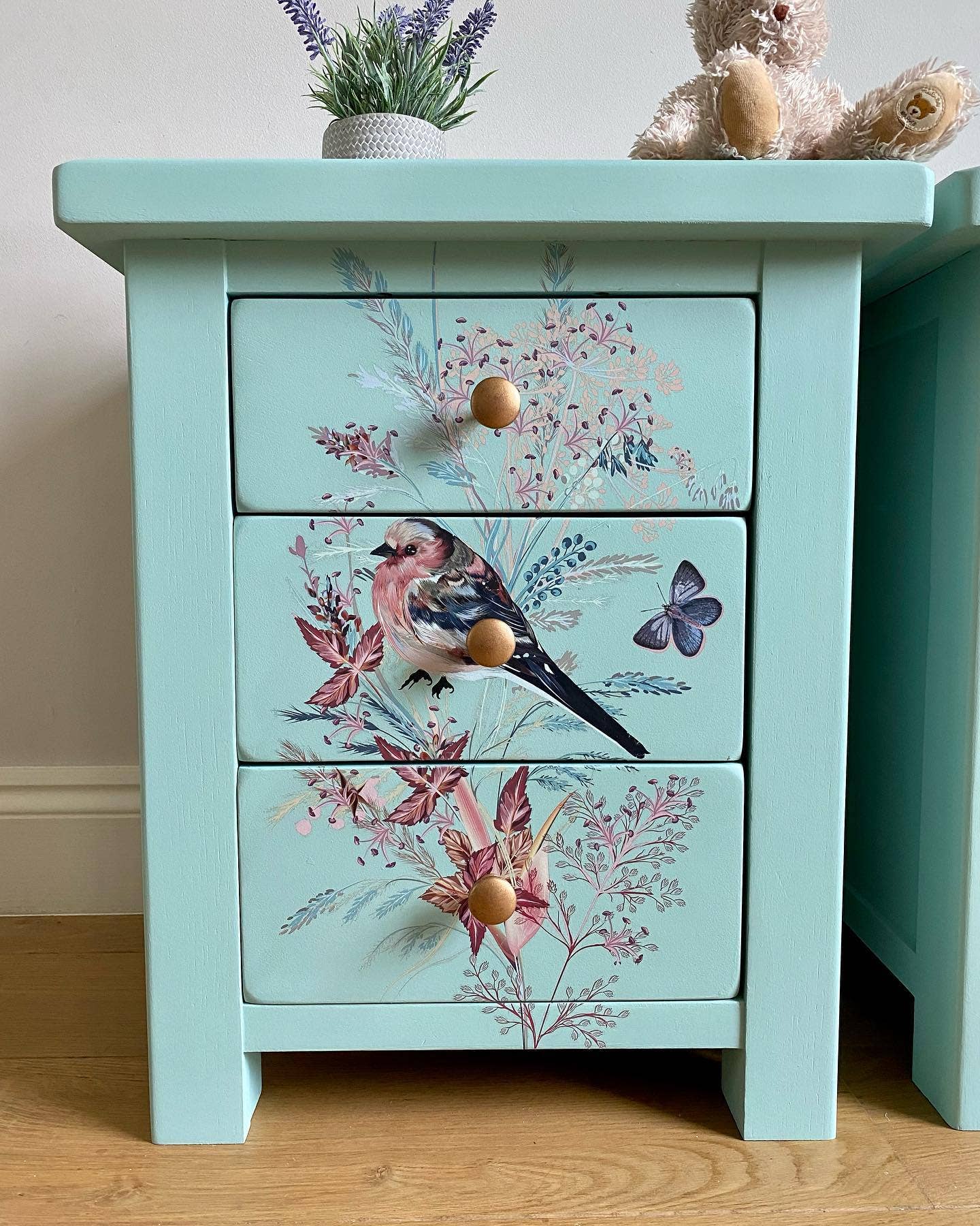 Hokus Pokus Decor Transfer Oiseau Rose
