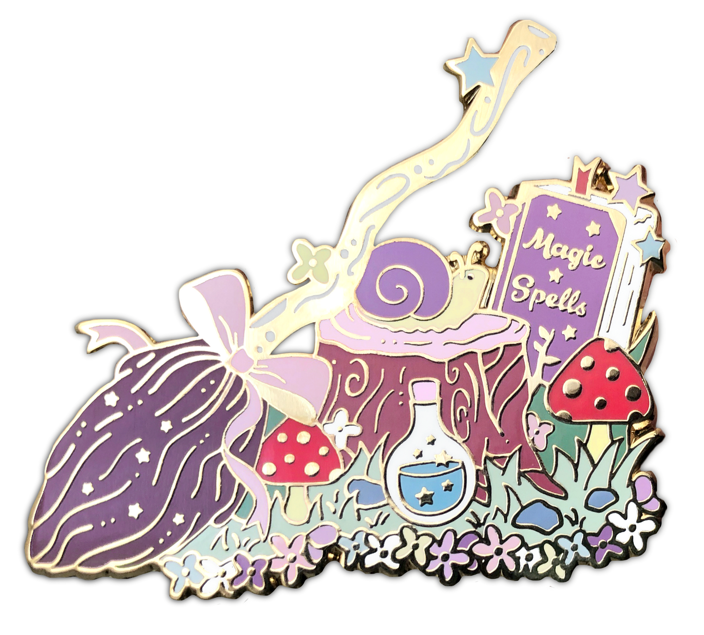 The Crowned Rabbit - Halloween Witch Forest Enamel Pin