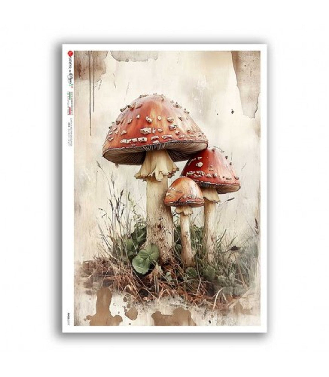 Paper Designs - Fly Agaric Mushrooms A4