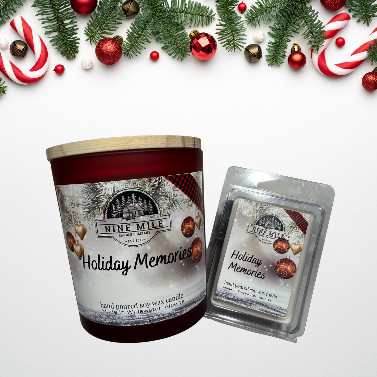 Nine Mile Holiday Memories 12.5oz Candle & Melts