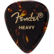 FENDER CLASSIC CELLULOID PICKS HEAVY 12PAK TORTOISE SHELL