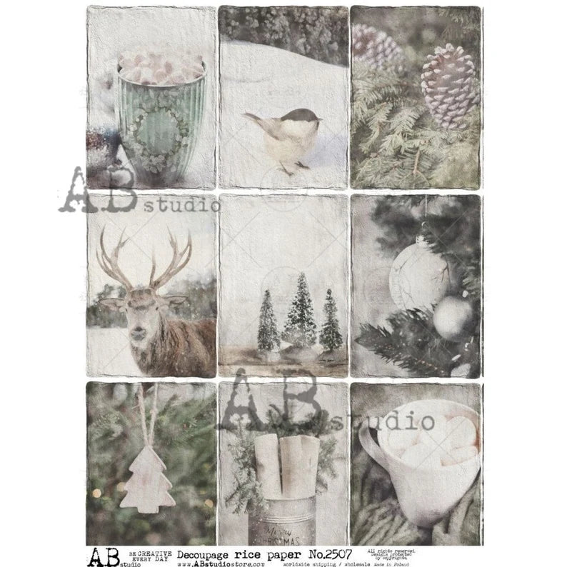 AB Studios Rice Paper A4 Nine Pack Nordic