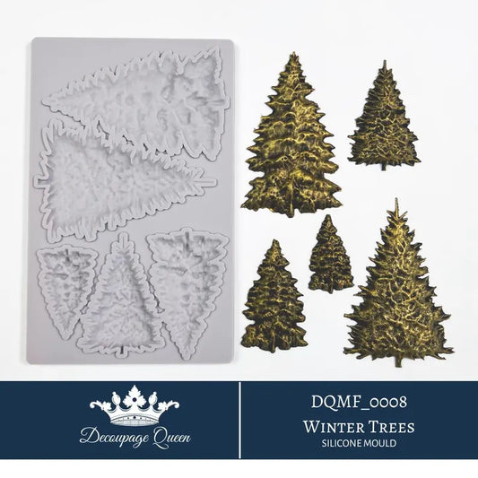 Decoupage Queen Mould - Winter Trees