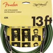 FENDER JOE STRUMMER 13FT GUITAR CABLE DRABB GREEN