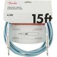 Fender Original series 15 ft instrument cable daphne blue