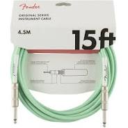 FENDER ORIGINAL SERIES 15FT SURF GREEN GUITAR CABLE