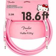 FENDER HELLO KITTY 18.6FT PINK GUITAR CABLE