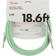 FENDER ORIGINAL 18.6 FT SURF GREEN GUITAR CABLE
