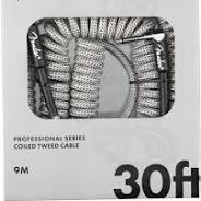 FENDER PRO SERIES WHITYE TWEED 30FT GUITAR CORD