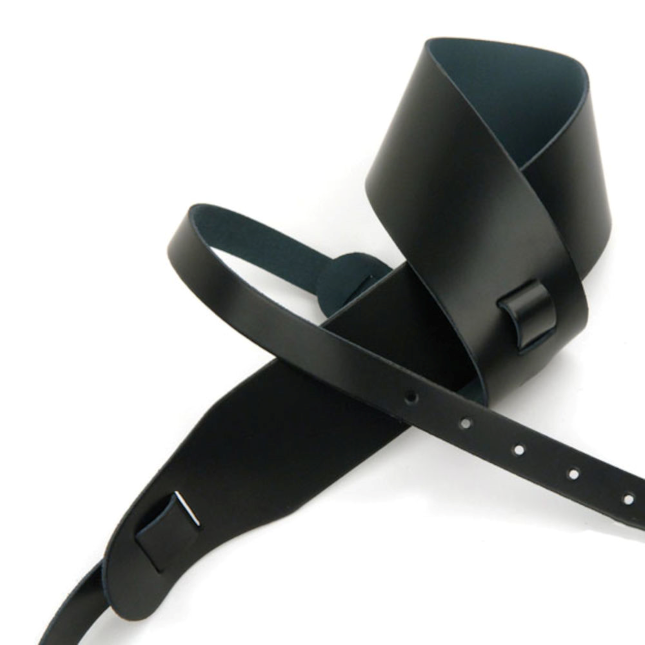D'addario Classic Leather Banjo Strap, Black 25LBNJ00-DX