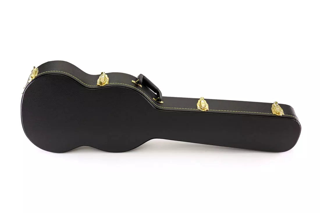 Yorkville SG flattop electric guitar hardshell case black
