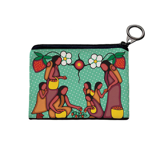 Coin PUrse  Heart Berry Gatherers