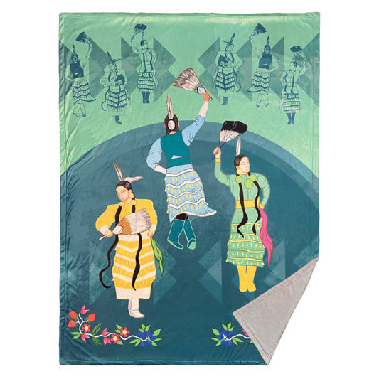 Jingle Dress Dancers Premium Fleece Blanket