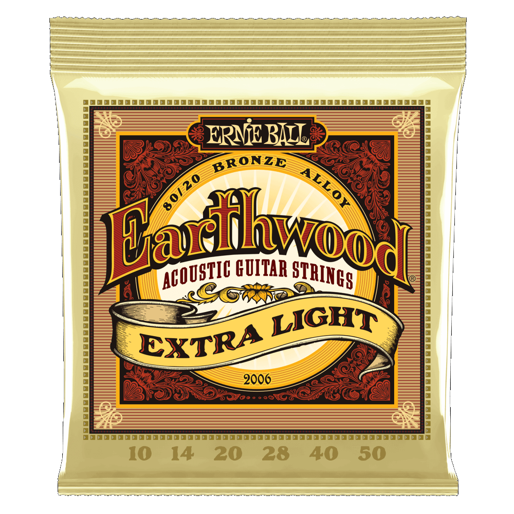ERNIE BALL EARTHWOOD EX LIGHT ACOUSTIC GUITAR STRINGS