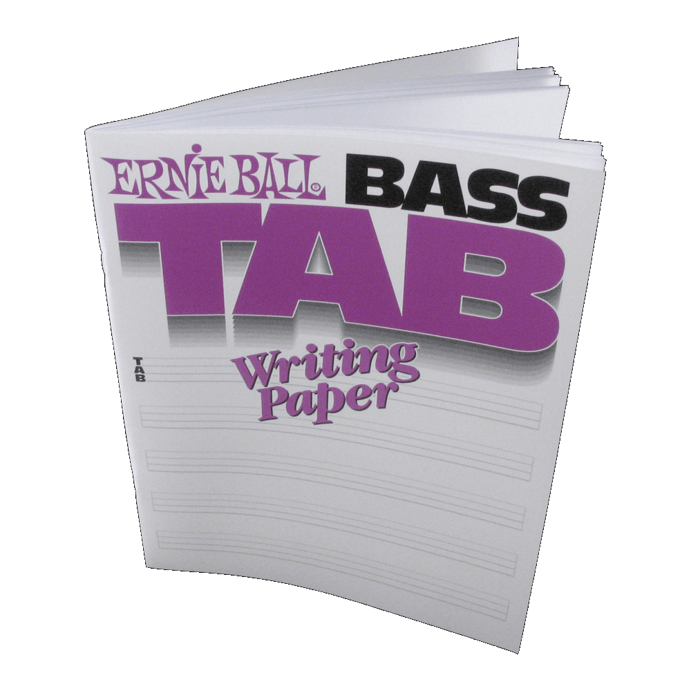 ERNIE BALL BASS TAB WRITING PAPER