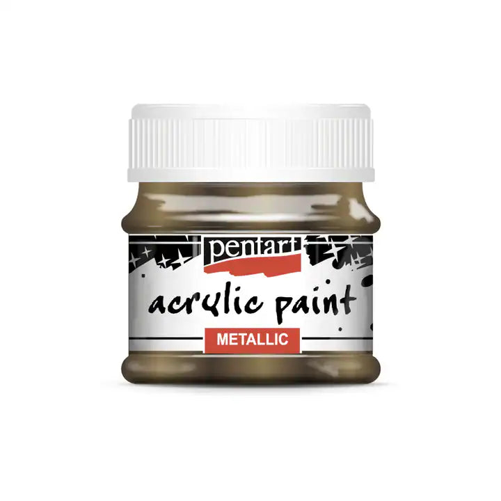 Pentart Metallic Acrylic Paints : Colour Variety 50ml