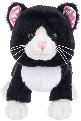 Webkinz Black and White Cat 8.5"