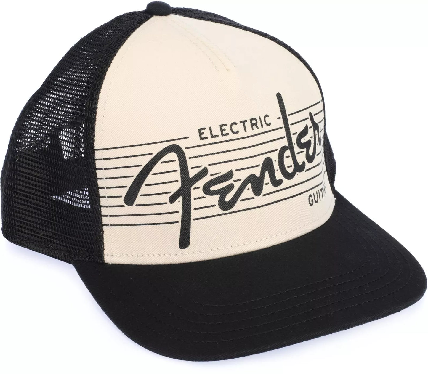 Fender Electric Guitar Hat - Black/Cream