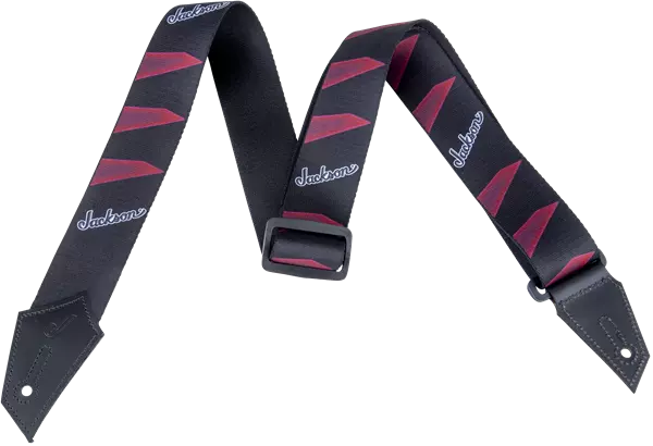 Jackson Headstock Black/Red Strap